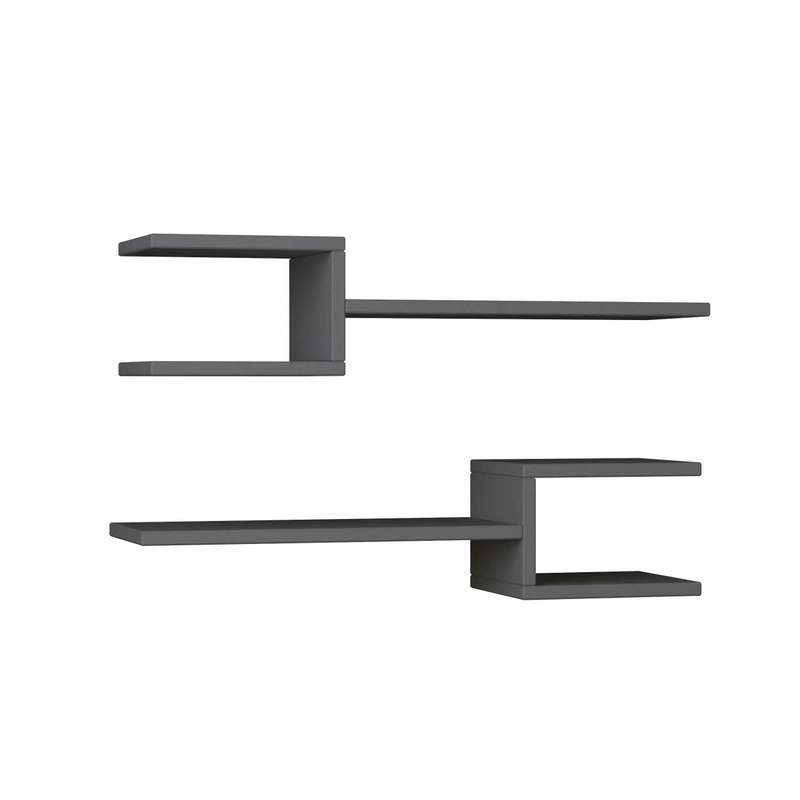 Fork Shelf Set Anthracite
