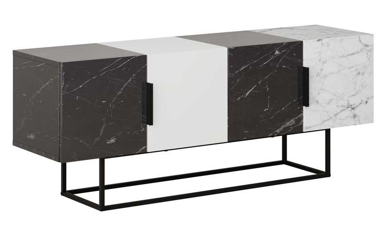 Tontini Tv Stand - Bendir - White - Bendir - Carrara