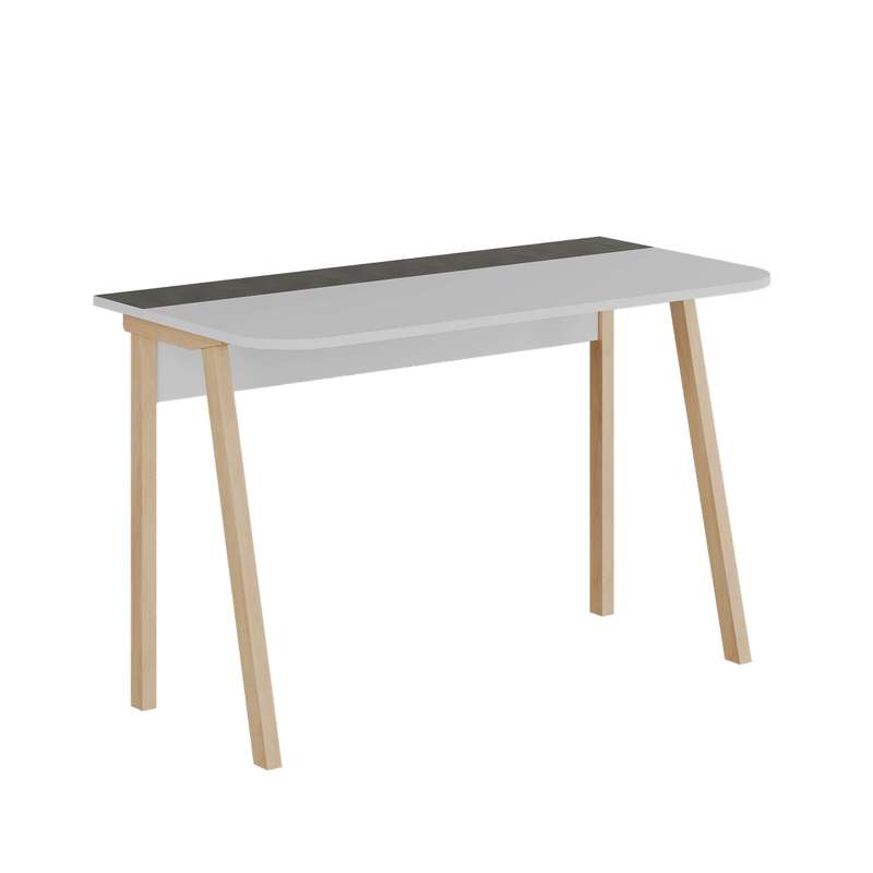 Luton Working Table White - Retro Grey
