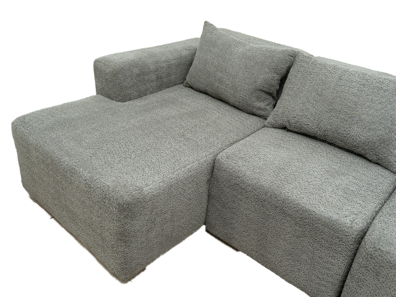 Modular 3 Seater Couch - Grey - Left Hand