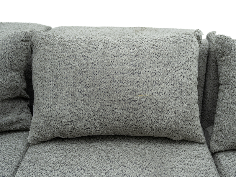Modular 3 Seater Couch - Grey - Right Hand