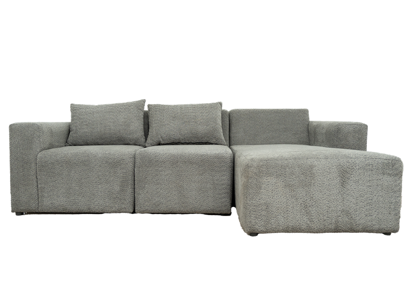 Modular 3 Seater Couch - Grey - Right Hand
