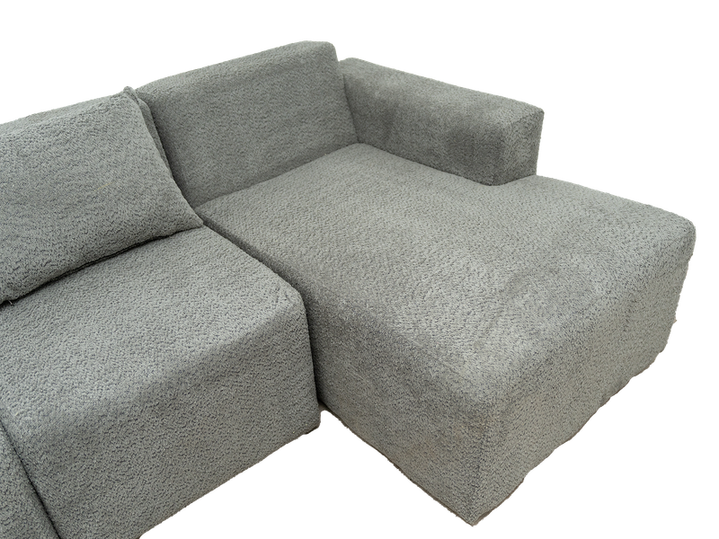 Modular 3 Seater Couch - Grey - Right Hand