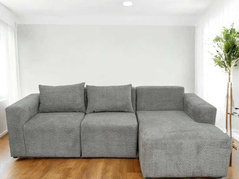 Modular 3 Seater Couch - Grey - Right Hand