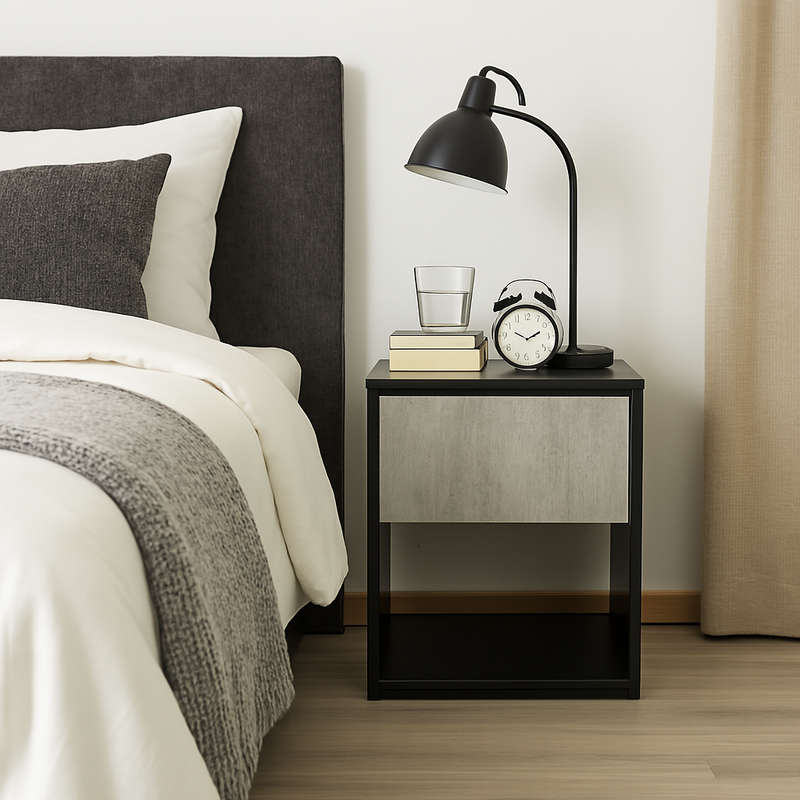 Neil Pedestal Black - Grey