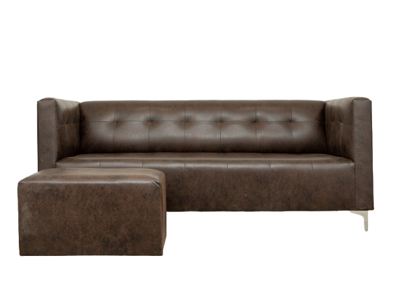 George 3 Seater Couch - Buffalo Brown