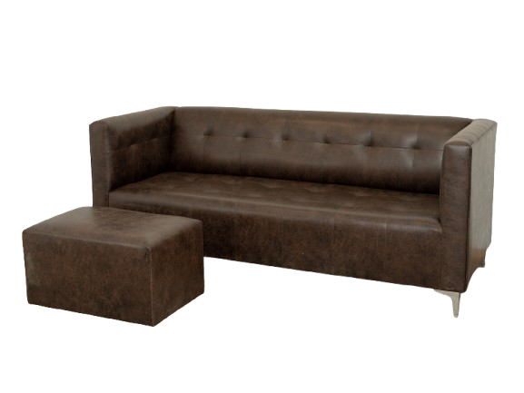 George 3 Seater Couch - Buffalo Brown