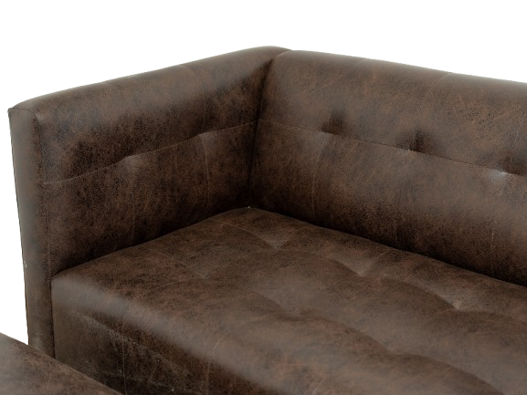 George 3 Seater Couch - Buffalo Brown