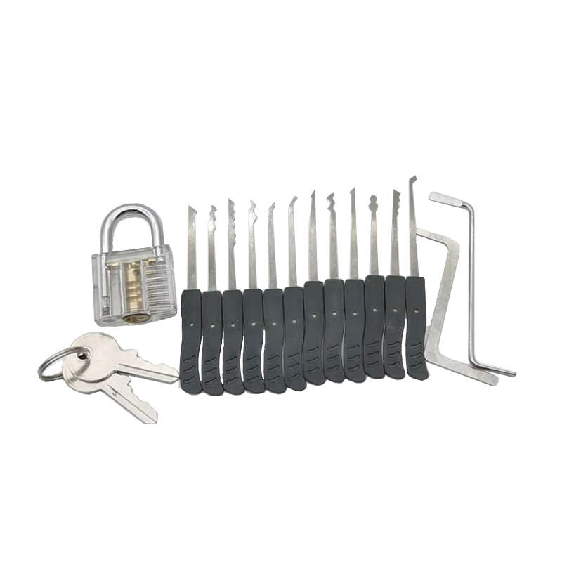 12 Piece Stainless Steel Mini Lock Pick Set