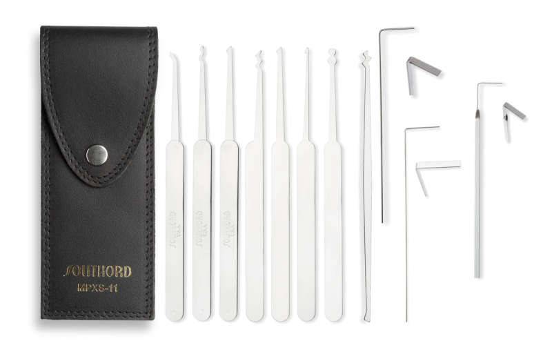 SouthOrd MPXS-11 Eleven Piece Lockpick set with metal handles