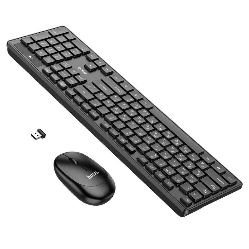 Hoco GM17 Wireless Keyboard & Mouse Set For Professionals & Gamers | 2.4G Wireless | Full-Size