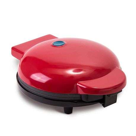 Red Heart-shaped mini waffle maker 350W - 0.80kg
