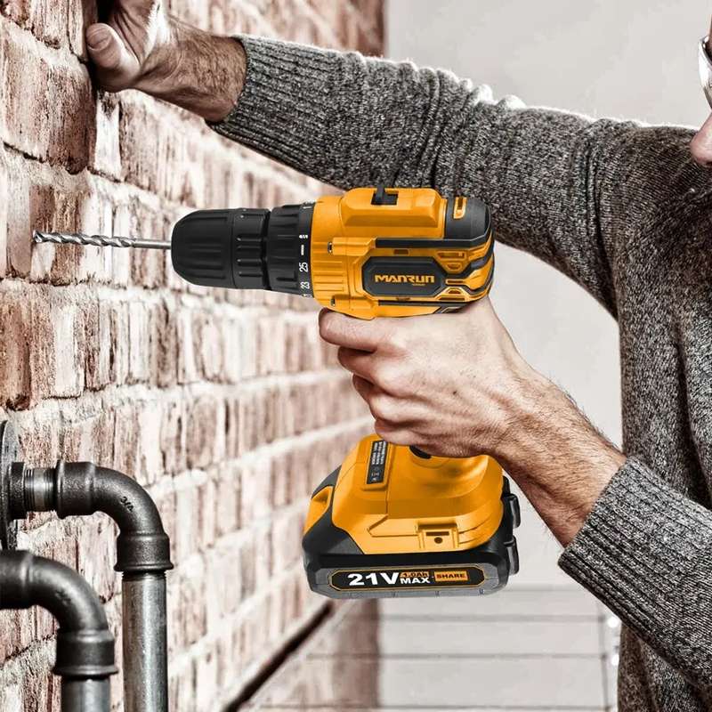 21V Cordless Brushless Drill  - Manrun 0.75kg