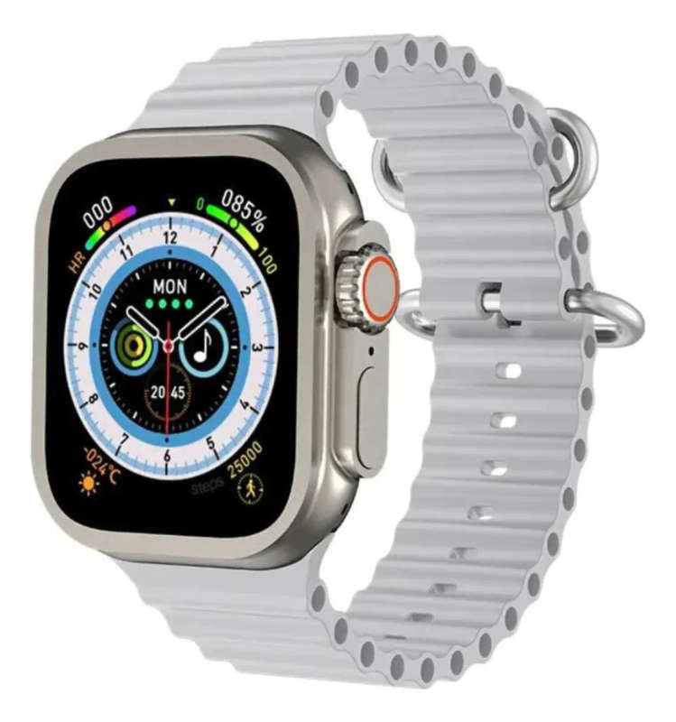 T900 Ultra 2 2.19 Inch Infinite Display Smart Watch with Wireless Charging - Silver
