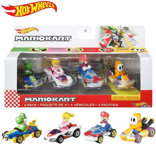 Hot Wheels Mario Kart 4-pack - orange Shy Guy