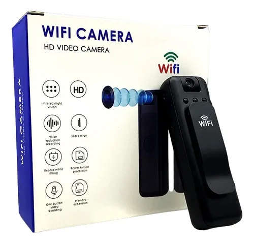 Videocámara Wifi Visión Nocturna Recargable Cámara Video Hd