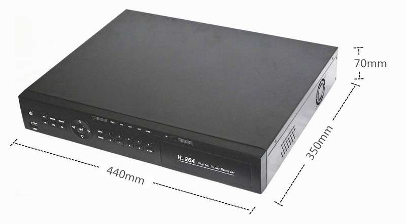 HD AHD DVR 24 Channel 720P Video Compression H.264 Full HD Video Input Resolution Network P2P Free Shipping