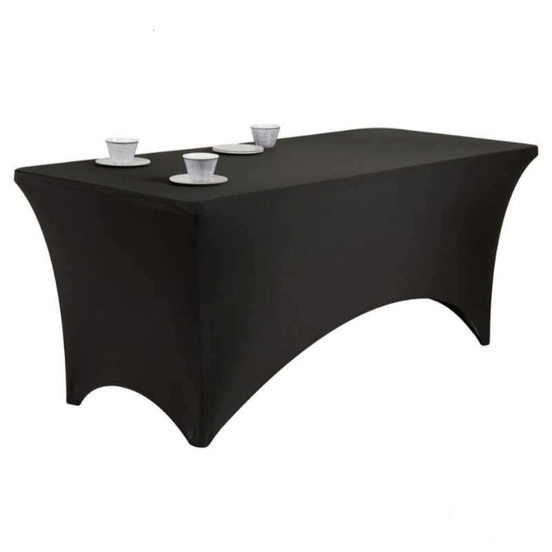 Dmart Stretch Trestle Tablecloth - Black