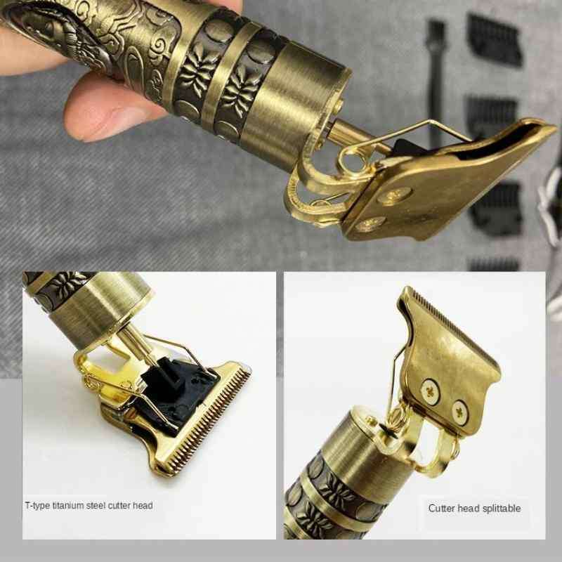 USB Rechargeable Hair Clippers Electric Dragon Hair Trimmer