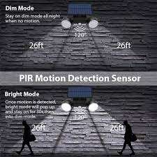 3PC Solar Sensor Light Outdoors