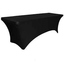 Stretch Table covers - 2 Pieces - Black