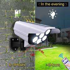 Outdoor Solar Sensor Dummy Camera Light wireless