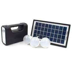 Solar Lighting System (SMD LED Light, 3 Light Bulbs, Solar Panel, Charges M