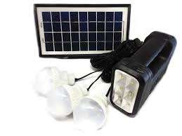 Solar Lighting System (SMD LED Light, 3 Light Bulbs, Solar Panel, Charges M