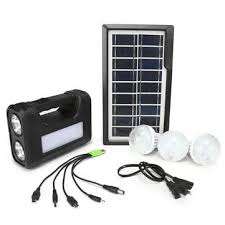 Solar Lighting System Kit (Black)