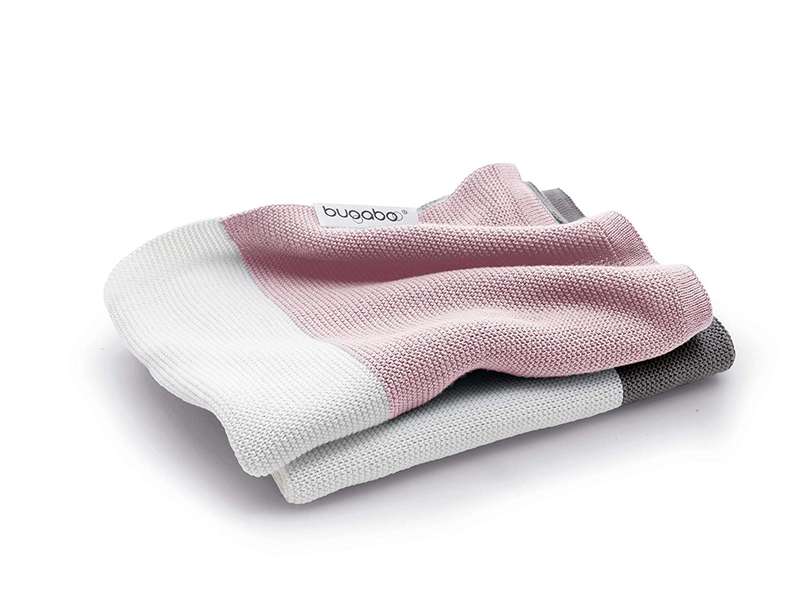 Bugaboo light cotton blanket (soft pink multi)