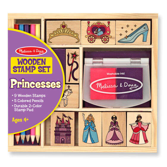Wooden Stamp Set - Princesses