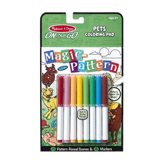Magic-Pattern - Pets Coloring Pad - On the Go Travel Activity