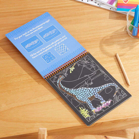 Scratch Art - Dinosaur