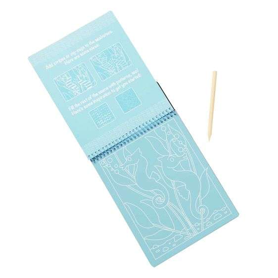 On the Go Scratch Art Color Reveal Pad - Sea Life