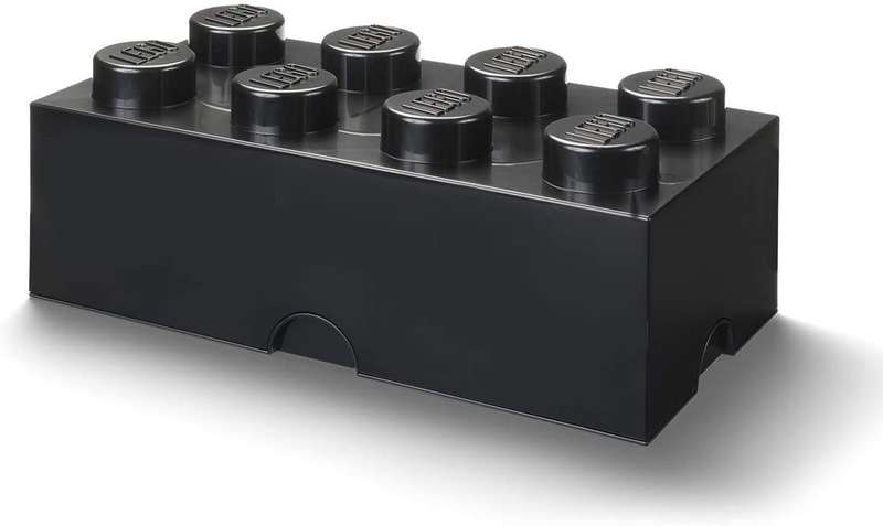 LEGO Storage Brick 8 - Black - Damaged Packaging