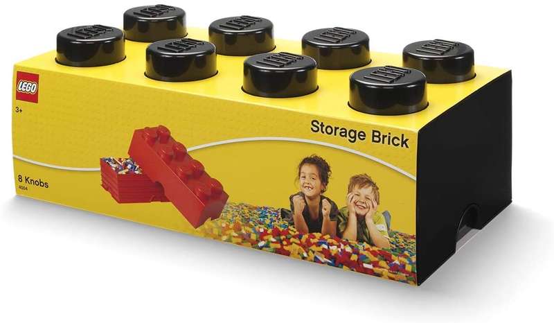 LEGO Storage Brick 8 - Black - Damaged Packaging
