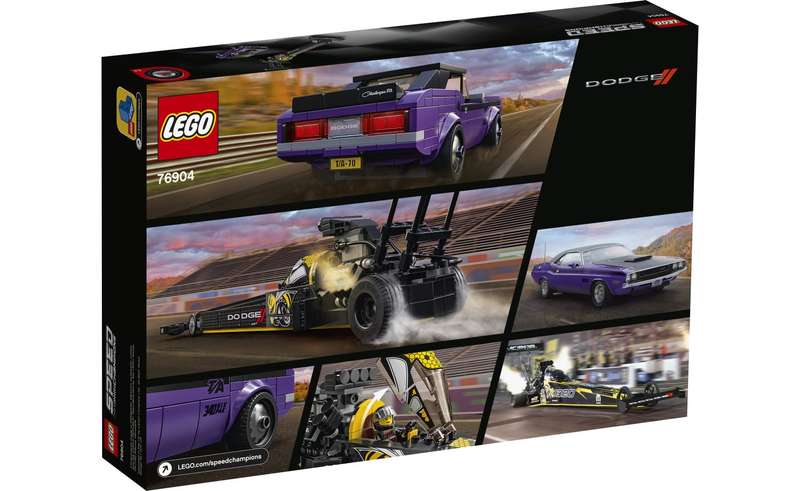 LEGO Speed Champions Mopar Dodge//SRT Top Fuel Dragster and 1970 Dodge Challenger T/A