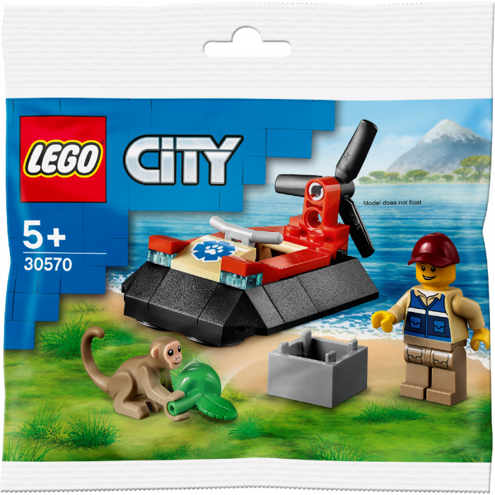 LEGO City Wildlife Rescue Hovercraft Polybag Set
