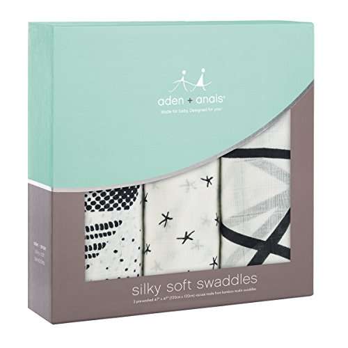 Aden + Anais Silky Soft Bamboo Swaddle 3pk