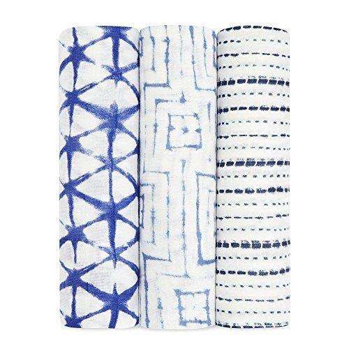 Aden + Anais Silky Soft Bamboo Swaddle 3pk