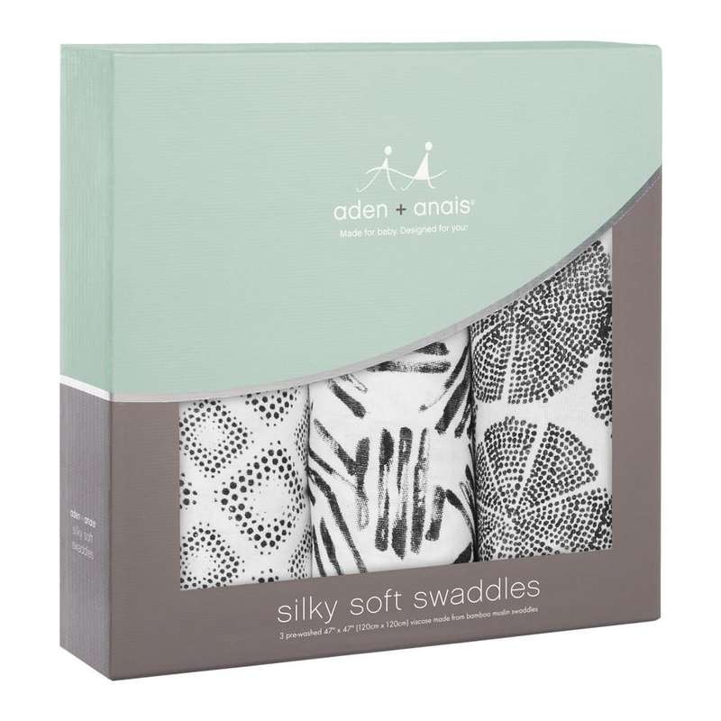 Aden + Anais Silky Soft Bamboo Swaddle 3pk