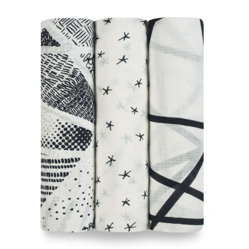 Aden + Anais Silky Soft Bamboo Swaddle 3pk