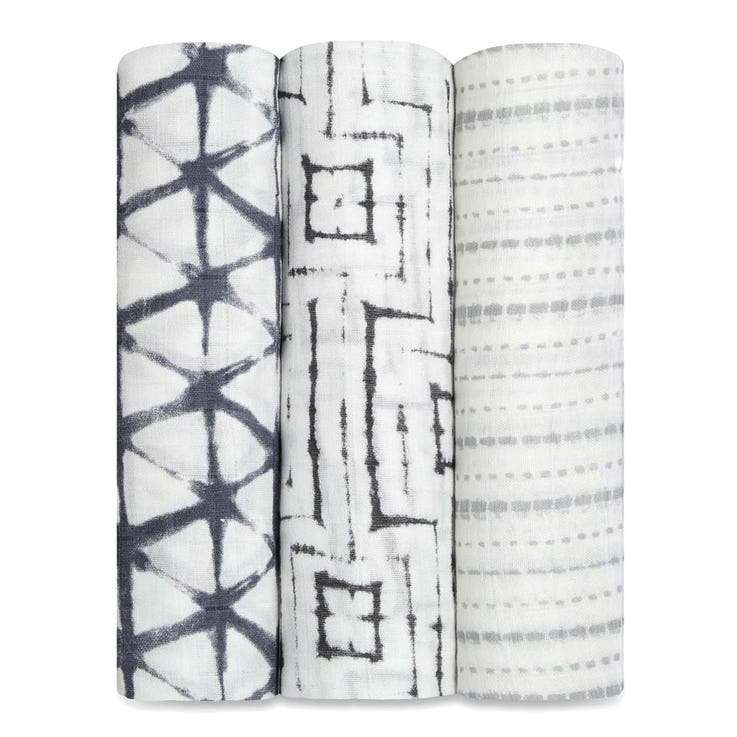 Aden + Anais Silky Soft Bamboo Swaddle 3pk