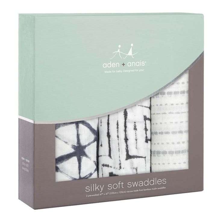 Aden + Anais Silky Soft Bamboo Swaddle 3pk