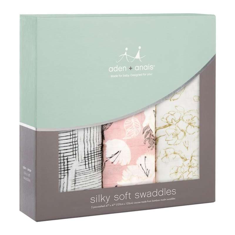 Aden + Anais Silky Soft Bamboo Swaddle 3pk