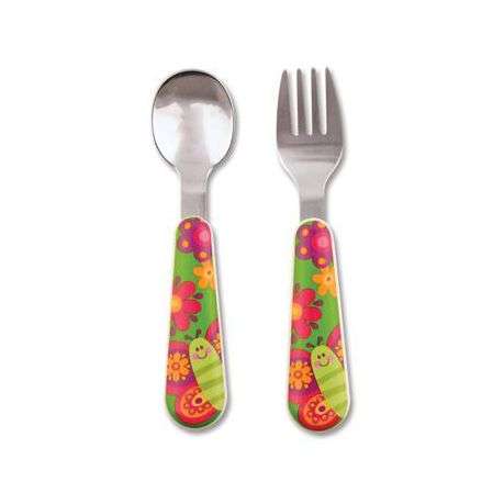Stephen Joseph Silverware Set Spoon and Fork 18m+
