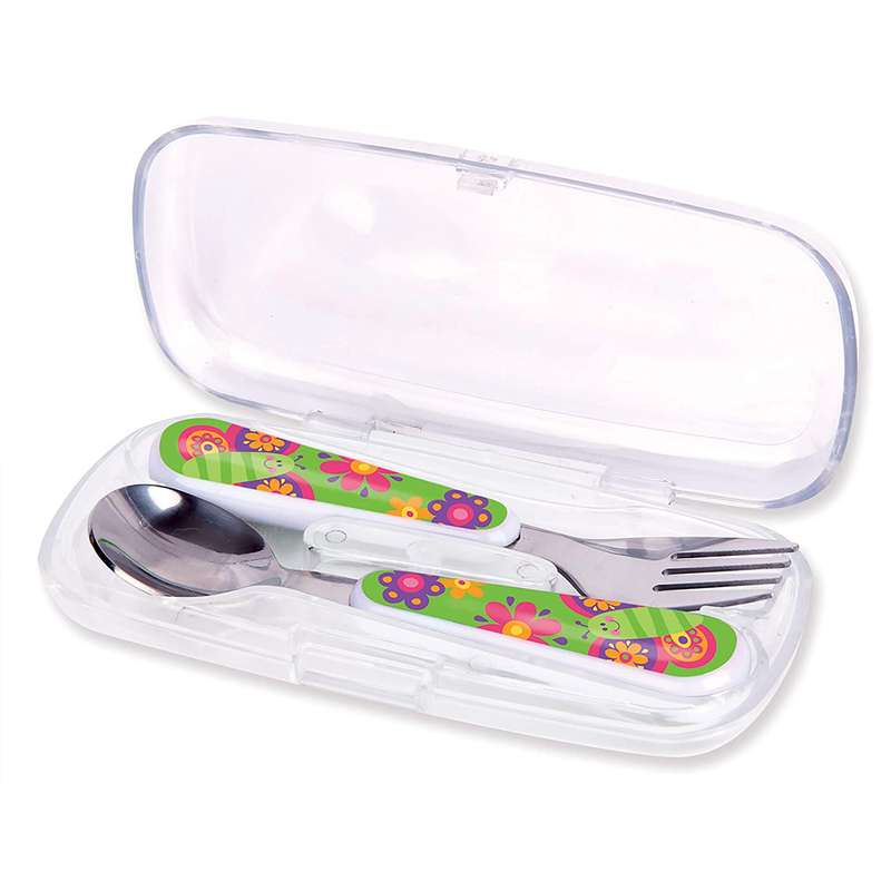 Stephen Joseph Silverware Set Spoon and Fork 18m+
