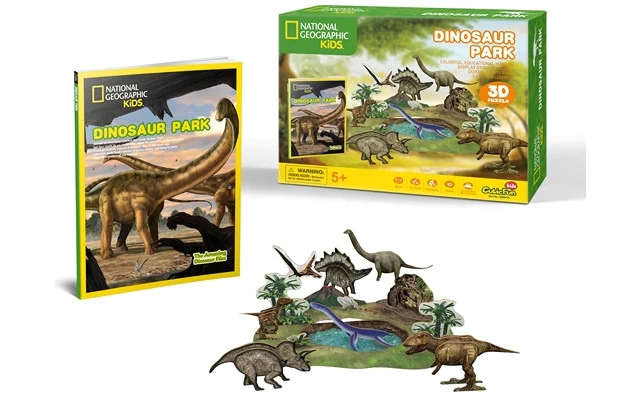 Cubic Fun National Geographic Kids Dinosaur Park 3D Puzzle