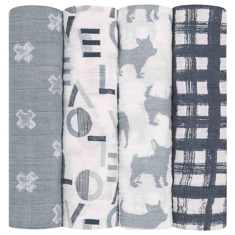 Aden and Anais Classic Cotton Swaddles ( 4 Pk)
