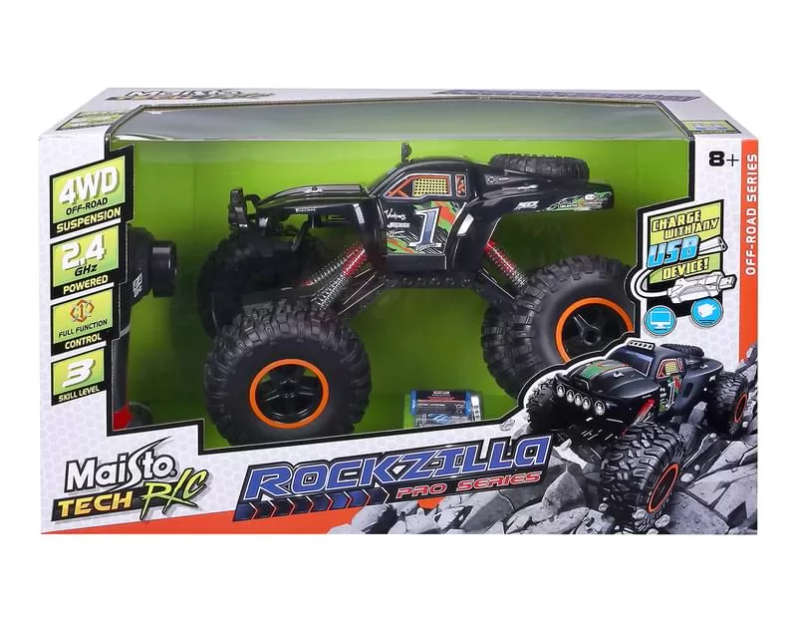 Maisto R/C ROCK ZILLA WITH BATTERY & USB CHARGER